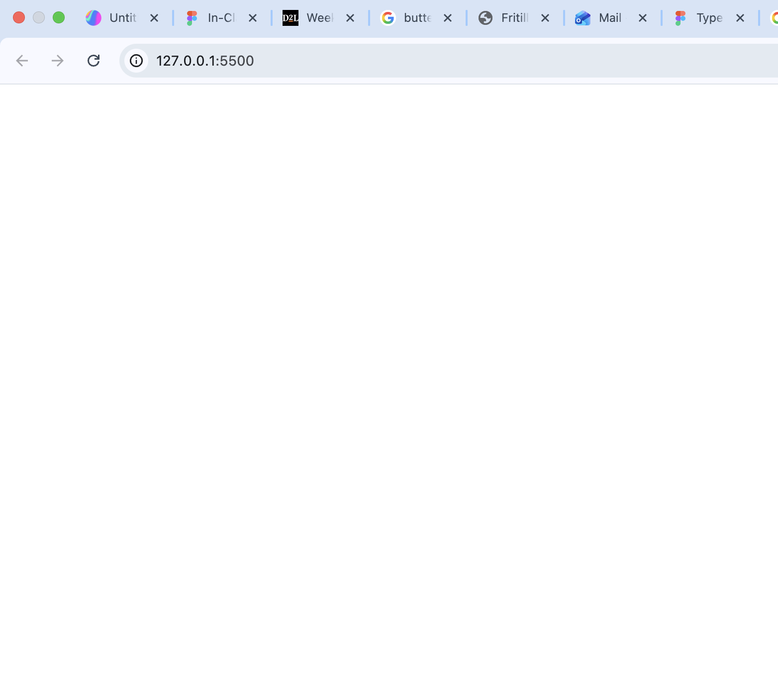 After pulling up the preview into my browser I was fustrated because I could not figure out what was wrong. So I chatted with my professor to figure out the problem.